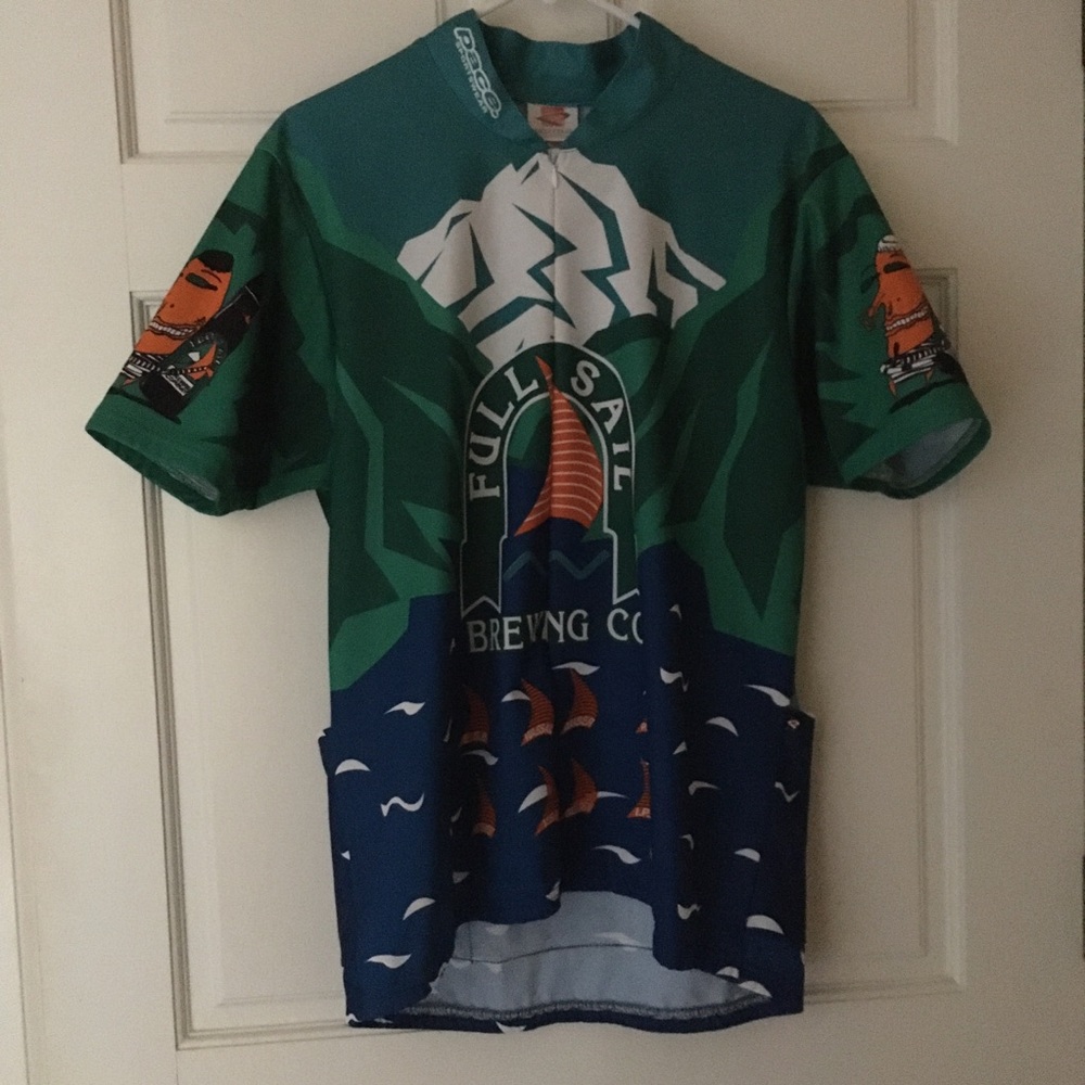 Mens Cycling Shirt XL Full Sail Logo Graphics Short Sleeve USA | Pace Sportswear